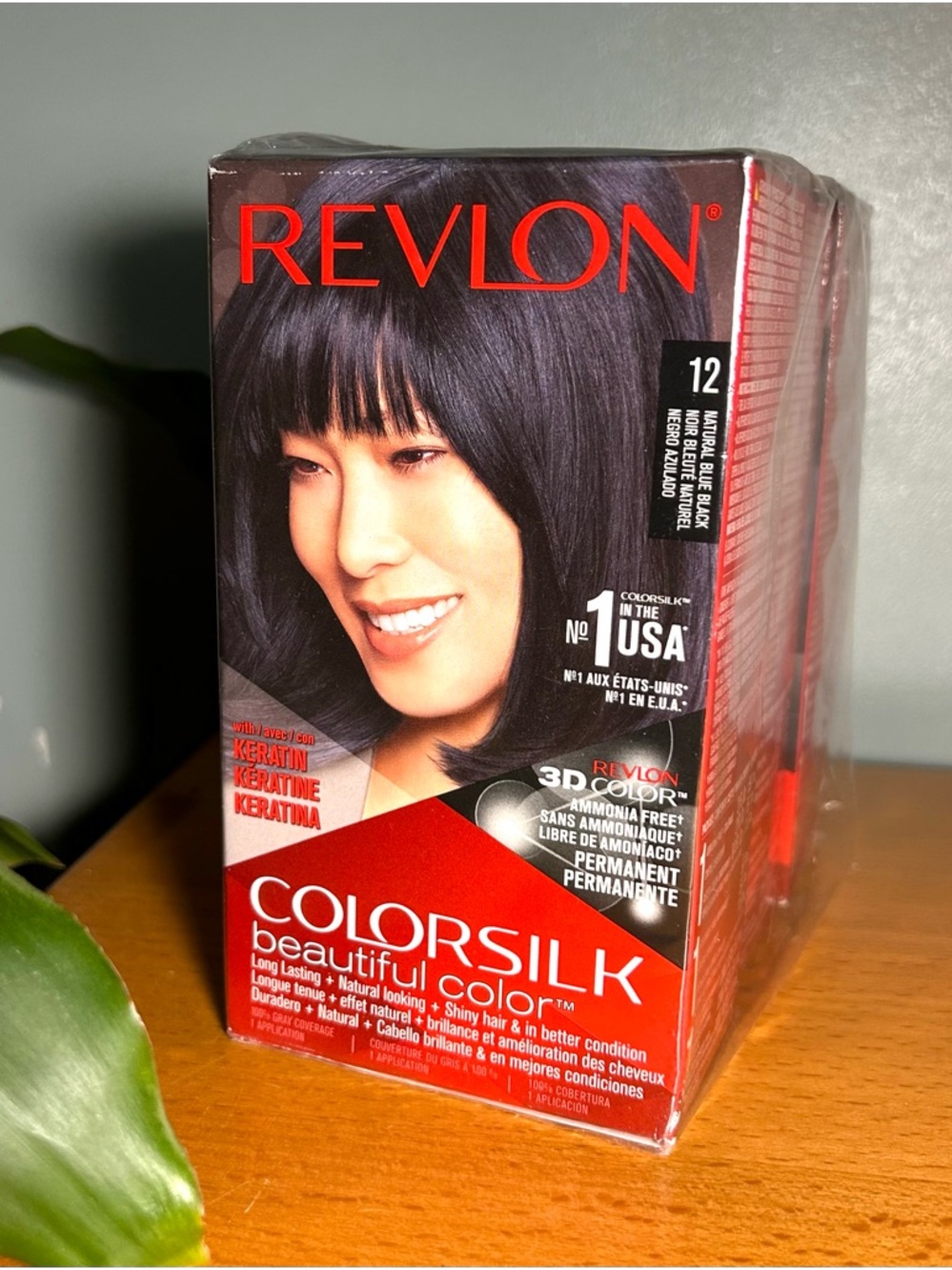Revlon Colorsilk Beautiful Color #12 Natural blue black original sealed, 3-pack